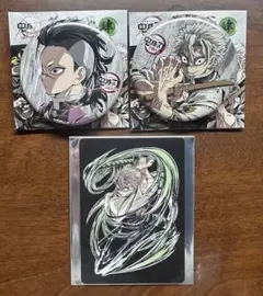 鬼滅の刃 全集中展 幕間画缶バッジ エンドロールカード 不死川実弥 不死川玄弥