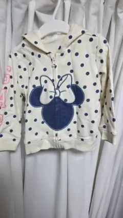 ミニー 水玉フード付きアウター
