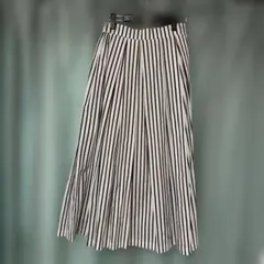 HUNCH ストライプ柄 プリーツスカート ロング丈のサムネイル