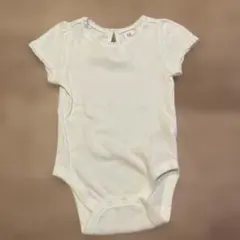 GAP ロンパース　リブ　ベビー　18-24months 90cm ホワイト　白