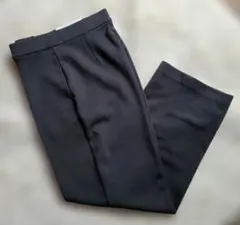 UNIQLO ストレッチダブルフェイスストレートパンツ M ブラック