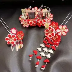 豪華【髙島屋】七五三髪飾り 勝山かんざし 和装髪飾り 日本髪 つまみ