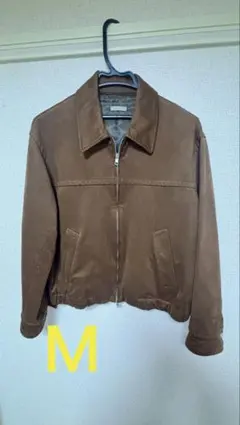 ARTIFICIAL GRAIN /FAUX SUEDE ZIP BLOUSON