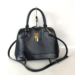 Samantha Thavasa サマンサタバサ 2way ハンドバッグ ネイビ