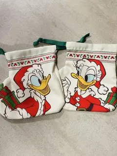 本日発送　ディズニーストア　クリスマス　巾着