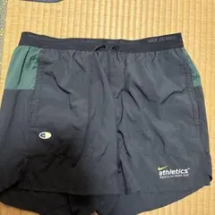 Nike ランニングショーツ Mサイズ ブラック/グリーン