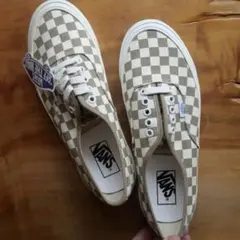【希少】VANS/44dx/廃盤アナハイム製/カーキ/チェッカー/US9.0