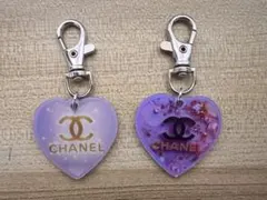 CHANEL シャネル 海外ノベルティ ヘアピン ハート パープル 紫 - メルカリ