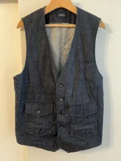 A.P.C. ダークデニム ベスト Lサイズ