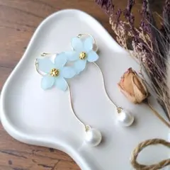 No.353　鈴丸パール　イヤーカフ　ハンドメイド