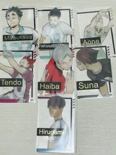 ハイキュー ファンパーク 箔押しクリアカード 角名倫太郎 天童覚 灰羽リエーフ