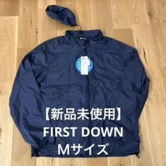 【新品未使用】FIRST DOWN ネイビー ナイロンジャケット M