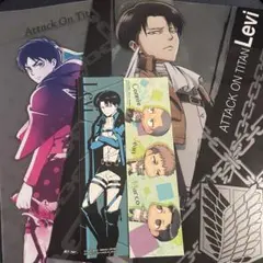 進撃の巨人 クリアファイル　ステッカー　セット　おまけ付