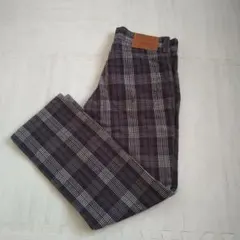 levi's 511 slim pants flannel check