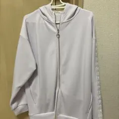 axes femme 薄紫 フルジップパーカー