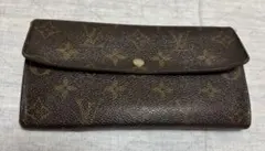 Louis Vuitton ブラウンレザー 二つ折り長財布のサムネイル
