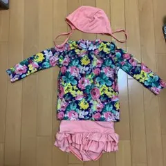 水着 女の子 長袖 ラッシュガード セパレート　100㎝