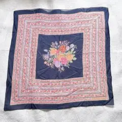 Dior ディオール 花柄 大判 スカーフ ストール ヴィンテージ レトロ