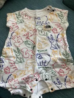 THE NORTH FACE 動物イラストロンパース