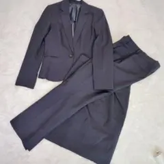 スーツセレクト　セットアップ　洗える3点セット　パンツ　スカート　ネイビー