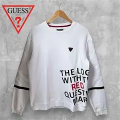GUESS ゲス スウェット トレーナー メンズ ホワイト 白 Sサイズ