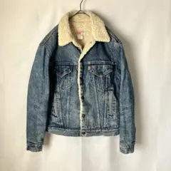 【70’〜80’USA製/リーバイスデニムボアジャケット】71608/アメカジL