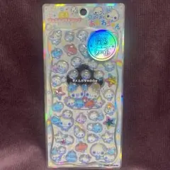 ぷくぷくあわわちゃん 光る ジュエルプチドロップ ステッカー 立体 シール