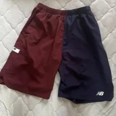 New Balance バスケットボール ハーフパンツ M 赤/紺