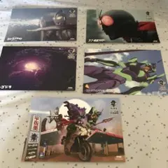 【新品】宇佐美 大感謝祭 シン・仮面ライダー 他 ポストカード 5枚組