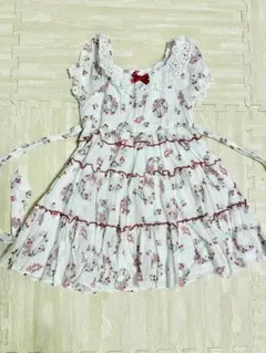 Shirley Temple フラワープリント ワンピース 半袖