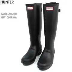 新品ハンターHUNTERレディースレインブーツ・ブラック　UK5-24cm