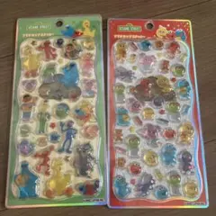 プチドロップステッカー　セサミストリート 2シートセット