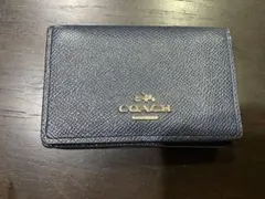 COACH 名刺入れ カードケース ネイビーのサムネイル