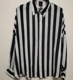 メンズシャツ長袖 メンズ ストライプシャツ 韓国ファッション