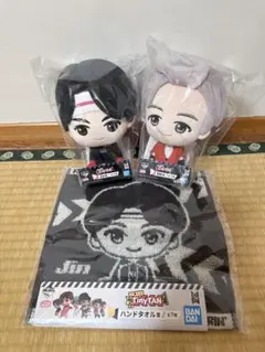 TinyTAN BTS ぬいぐるみ2体セット ハンドタオル付き