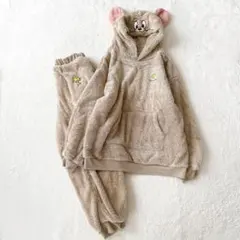 トムアンドジェリー 着ぐるみ風ルームウェア パジャマ 上下 大きいサイズ 3L