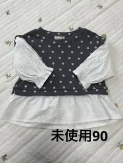 バースデイ　しまむら　花柄　トップス90