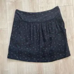 【美品】コントワーデコトニエ 総柄 スカート 36 S 黒 春・初夏におすすめのサムネイル