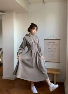 裏起毛 ロングワンピース