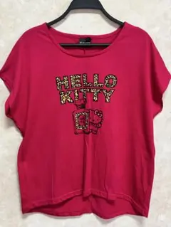 HELLO KITTY 半袖Tシャツ 3L ピンク ヒョウ柄　可愛いです！のサムネイル