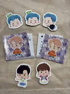 スシロー インザソム ピック ステッカー BTS JIN RM J-HOPE