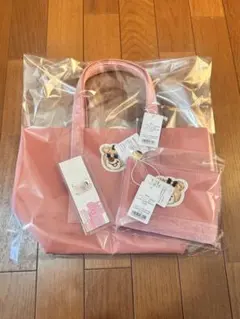 FEILER オールドテディガール ワッペントートバッグ ピンク ワッペンポーチ