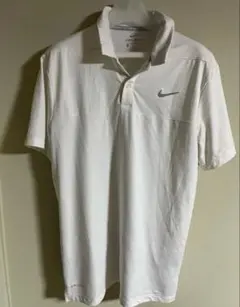Nike DRI-FIT ホワイト ゴルフポロシャツ M