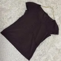 Max Mara デザインTシャツ ブラウン M カジュアル キレイめ 着回しのサムネイル