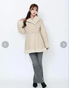 フェイクムートンレデイコート