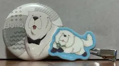 スパイファミリー　ボンド・フォージャー缶バッジとアクリルヘアクリップ