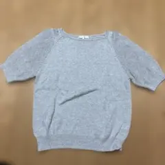 Comme ca Mature 半袖ニット グレーのサムネイル