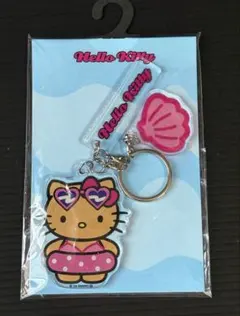 ハローキティ 浮き輪　キーホルダー　日焼けキティ