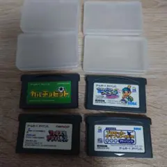ゲームボーイアドバンス　サッカーと野球セット　ファミスタ、サカつく他