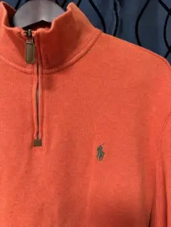 さいとう様Polo Ralph Lauren オレンジ ハーフジップ L